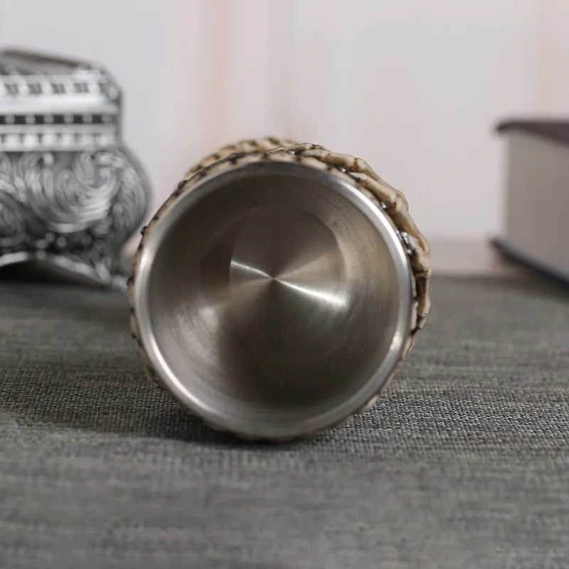 Coolest Gothic Resin Stainless Steel Dragon Goblet