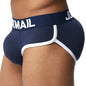 Brand Enhancing Mens Underwear Briefs Sexy Bulge Gay Penis pad Front + Back Magic buttocks Double Removable Push Up Cup
