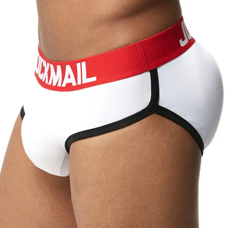 Brand Enhancing Mens Underwear Briefs Sexy Bulge Gay Penis pad Front + Back Magic buttocks Double Removable Push Up Cup