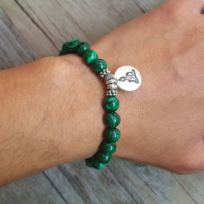 Handmade Jewelry Malachite Beaded Bracelet