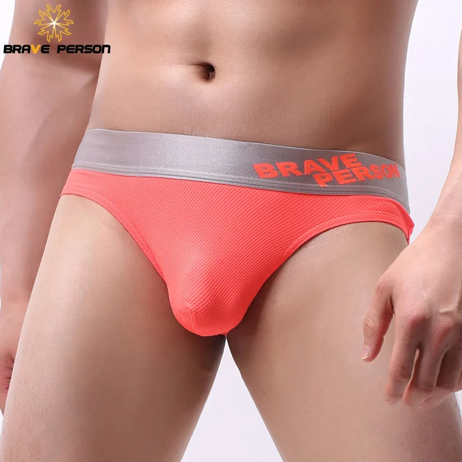 BRAVE PERSON Men's Sexy Briefs Fashion Underwear Men Briefs Gay Underwear Colorful Briefs for Men