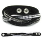 TYO New Fashion Charm Ladies Color Woven Leather Bracelet Charm Bracelet Hot Wholesale Wholesale 14 Colors To Choose From!
