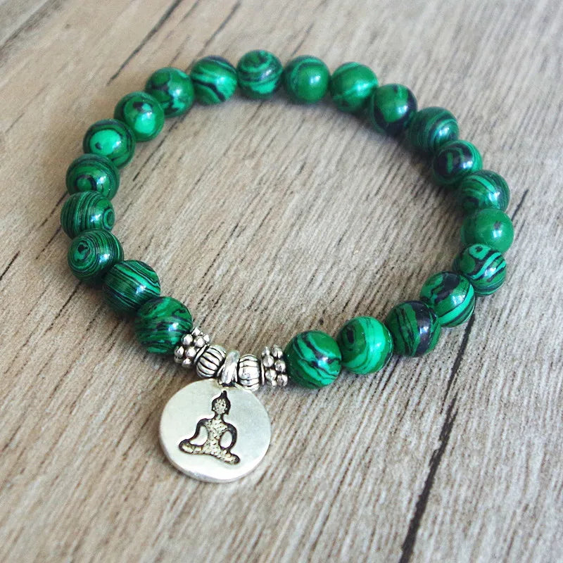 Handmade Jewelry Malachite Beaded Bracelet