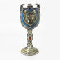 Gothic Wine Goblet Contain Dragon Claw Viking Skeleton Retro Stainless Steel Resin