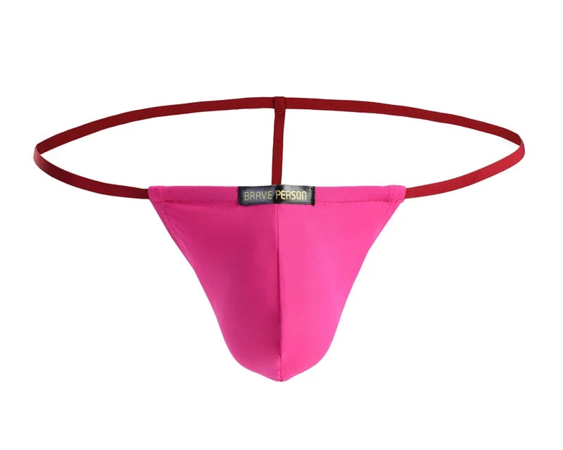 BRAVE PERSON Sexy Men Underwear Gay Jockstrap Thongs Men G Strings Brand Design Fashion Sexy Low Rise Male Underpants Bikini
