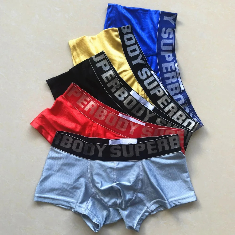 Best Selling Sexy Men's Underwear Silky And Shiny Men Boxers U convex Fashion Style Underwear Men Boxer Shorts