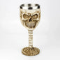 Gothic Wine Goblet Contain Dragon Claw Viking Skeleton Retro Stainless Steel Resin