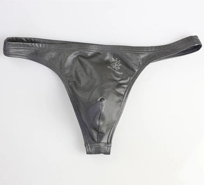 BRAVE PERSON New Men Briefs Sexy Underwear Mens Low Waist Briefs Imitation Leather Male Underpants For Men Briefs Thongs Gay
