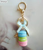 Women Cake Key Chain Fashion Cute French pastries Keychain Bag Charm Car Key Ring Wedding Party gift Jewelry 17278