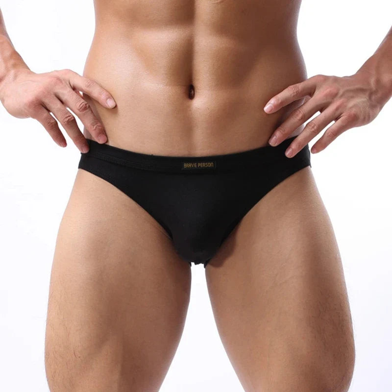 Brave Person Men’s Cotton-Blend Briefs – Everyday Comfort Underwear