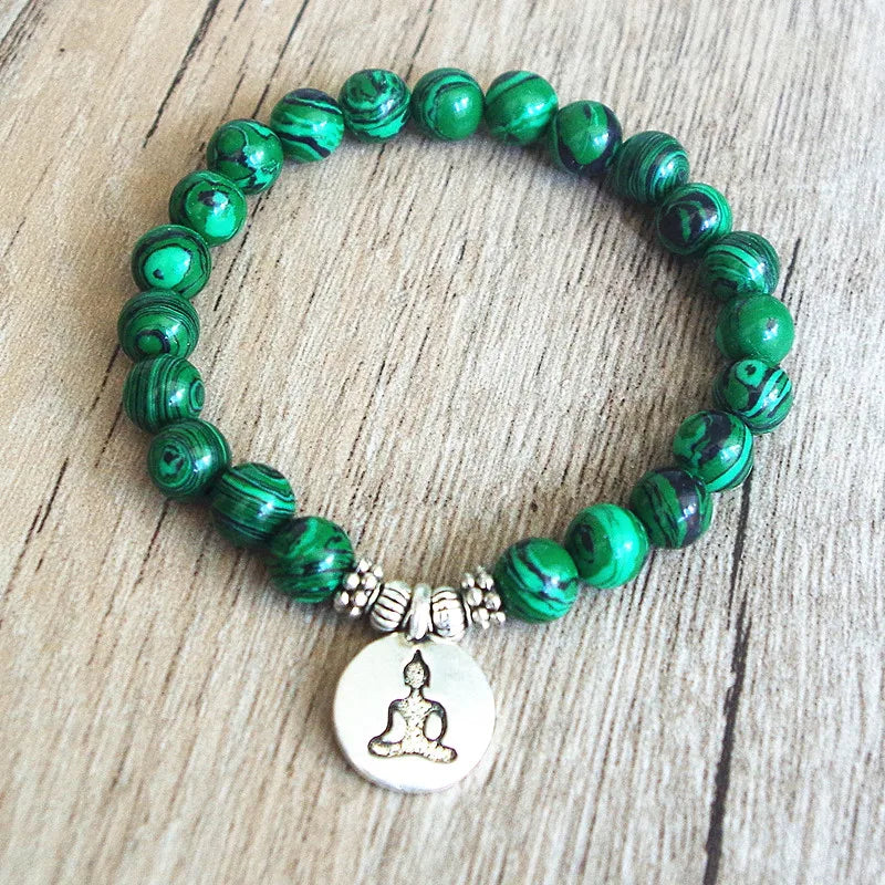 Handmade Jewelry Malachite Beaded Bracelet