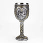 Gothic Wine Goblet Contain Dragon Claw Viking Skeleton Retro Stainless Steel Resin