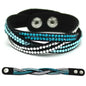 TYO New Fashion Charm Ladies Color Woven Leather Bracelet Charm Bracelet Hot Wholesale Wholesale 14 Colors To Choose From!
