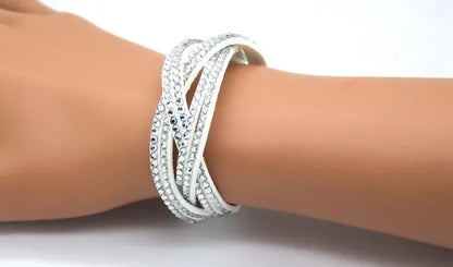 TYO New Fashion Charm Ladies Color Woven Leather Bracelet Charm Bracelet Hot Wholesale Wholesale 14 Colors To Choose From!