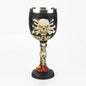 Gothic Wine Goblet Contain Dragon Claw Viking Skeleton Retro Stainless Steel Resin
