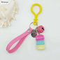 Women Cake Key Chain Fashion Cute French pastries Keychain Bag Charm Car Key Ring Wedding Party gift Jewelry 17278