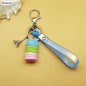 Women Cake Key Chain Fashion Cute French pastries Keychain Bag Charm Car Key Ring Wedding Party gift Jewelry 17278