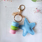 Women Cake Key Chain Fashion Cute French pastries Keychain Bag Charm Car Key Ring Wedding Party gift Jewelry 17278