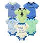 Kavkas Baby Girls Bodysuits 6/3 pcs/lot Summer Cotton Baby Clothes Short Sleeve Newborn body bebe 0-3 months Infant Clothing