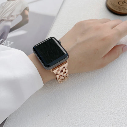 Apple Watch Interlocking-Link Stainless Steel Bracelet Band