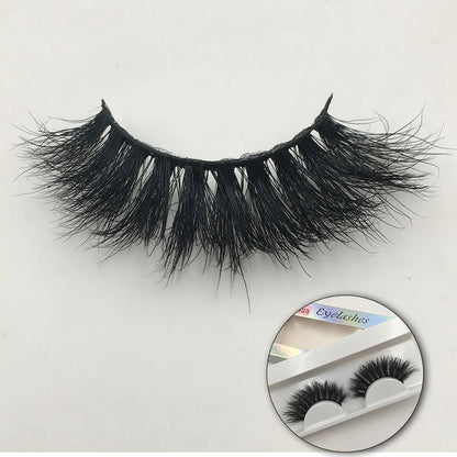 RED SIREN Fluffy Mink Lashes Short Messy Wispy Natural Eyelashes 10mm-18mm Hamdmade Real 3D Mink Eyelashes Makeup False Lashes
