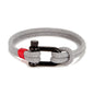 MKENDN Men's Nautical Double Strand U shape Shackle Survival Rope Bracelet Women Outdoor Camping Rescue Emergency Rope Jewelry