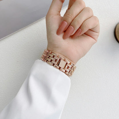 Apple Watch Interlocking-Link Stainless Steel Bracelet Band