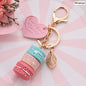 Women Cake Key Chain Fashion Cute French pastries Keychain Bag Charm Car Key Ring Wedding Party gift Jewelry 17278