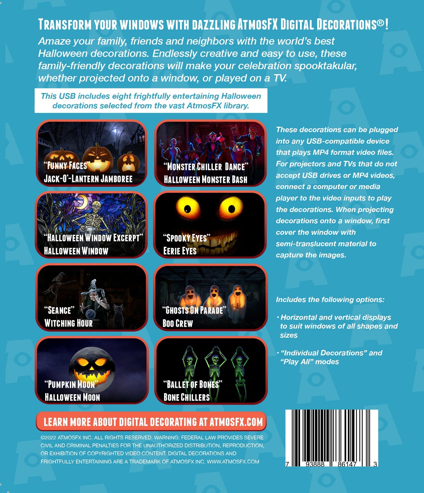 AtmosFX Halloween Vol 1 Digital Decoration on USB