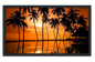 Professionally Framed Hawaii Palmtree Sunset Skyline High-Resolution Panoramic Photo 12x22 Wall Art