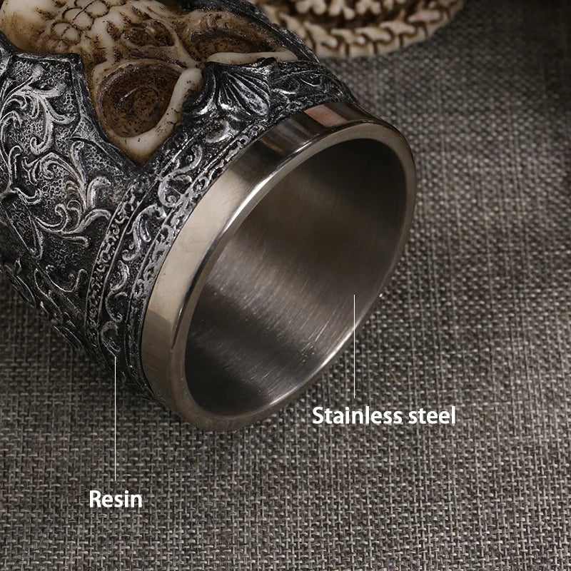 Coolest Gothic Resin Stainless Steel Dragon Goblet