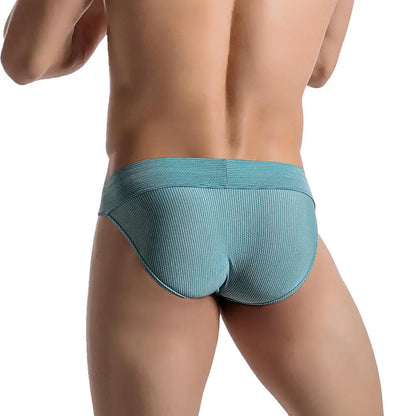 Sexy Men Low Rise Briefs Men's Penis Large U Convex Pouch Underwear Briefs Slips Male Panties Stretch Breathable Underpants