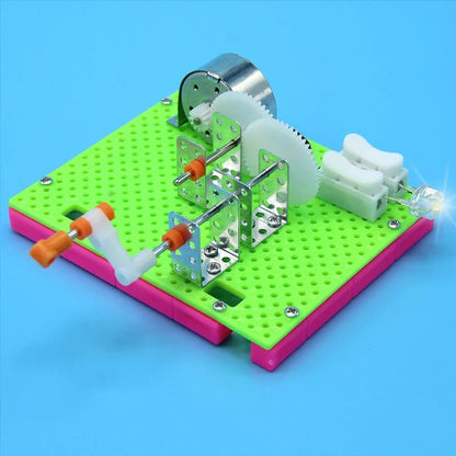 DIY Hand Crank Generator Model – Educational Science Toy for Kids