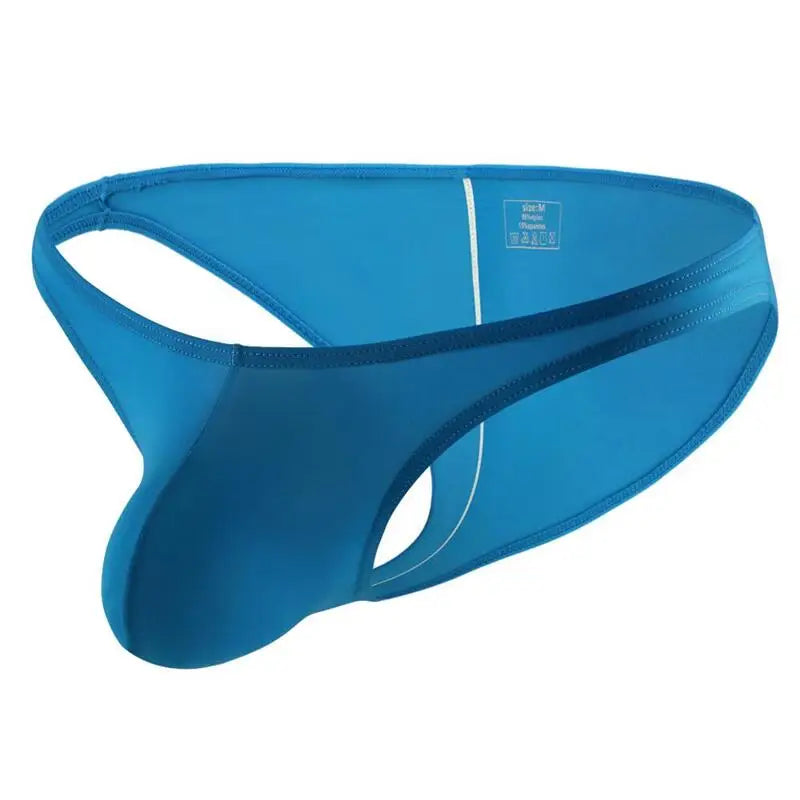 Men's Sexy Underwear Low Waist Ice Silk Men Briefs Translucent Bikini Skinny Breathable Briefs Man Srting Man Underpants
