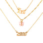 New Multi Layer Butterfly Dragon Charms Crystal Necklaces For Women Punk Golden Angel Letter Clavicle Chain Hiphop Gifts Jewelry