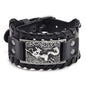 Trendy Viking Bracelet Nordic Rune Compass God Bird Charm Men's Bracelet New Fashion Leather Woven Jewelry Accessorie Party Gift