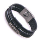 High Quality Anchor Bracelets Men Charm Nautical Survival Rope Chain Bracelet Stainless Steel Bracelet Wrap Metal Sport Hooks