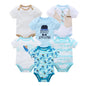 Kavkas Baby Girls Bodysuits 6/3 pcs/lot Summer Cotton Baby Clothes Short Sleeve Newborn body bebe 0-3 months Infant Clothing