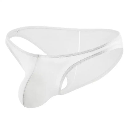 Men's Sexy Underwear Low Waist Ice Silk Men Briefs Translucent Bikini Skinny Breathable Briefs Man Srting Man Underpants