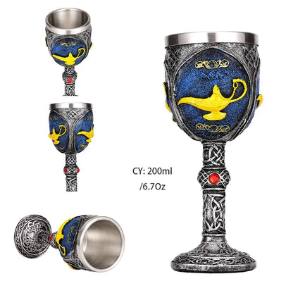 Coolest Gothic Resin Stainless Steel Dragon Goblet