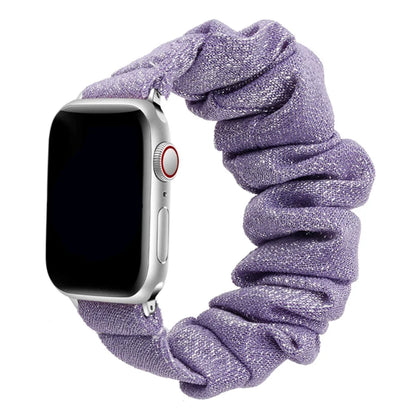 Apple Watch Scrunchie Band, Elastic Prints & Shimmer