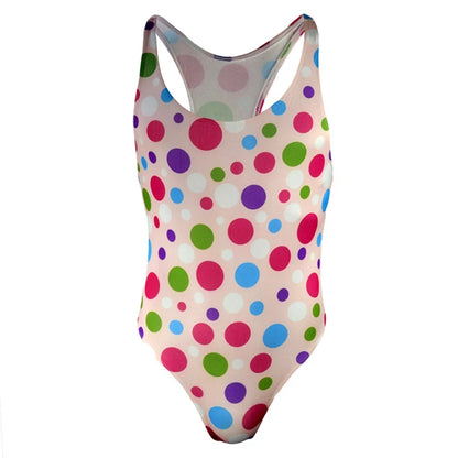 Brand Sexy mens underwear shaper print dot man bodysuit jumpsuit thongs mankini ZJH0869L