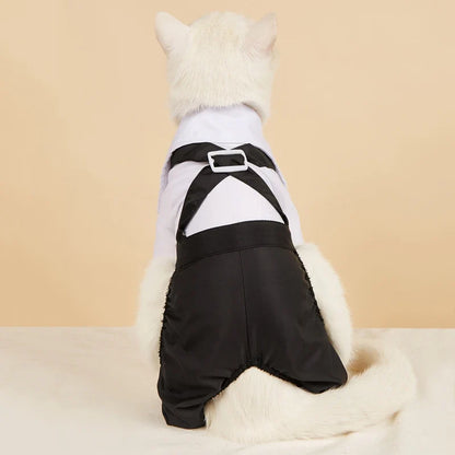 Clothes for Small Dogs Puppy Teddy Poodle Chihuahua Coat Handsome Pets Dog Suit Wedding Dress Pet Clothes ropa para perro