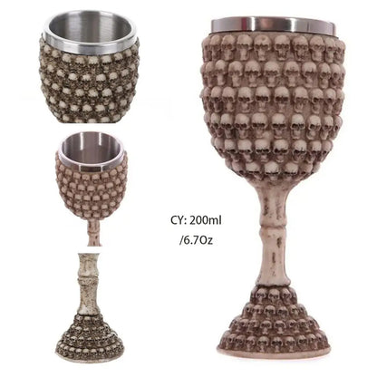 Coolest Gothic Resin Stainless Steel Dragon Goblet