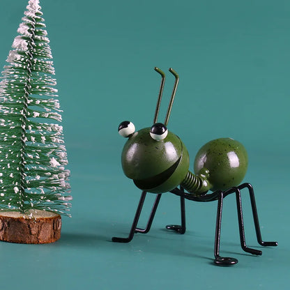 New 4-1PC Ant Decor Outdoor Garden Cute Insect Metal Ant Living Room Wall Art Sculptures Wall Hang Home Decors Jewelry Ornament