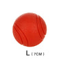 HOOPET Dog Toy Rubber Ball Bite-resistant Ball Toy for Dogs Puppy Teddy Pitbull Red Color Solid Ball S-XL Pet Supplies