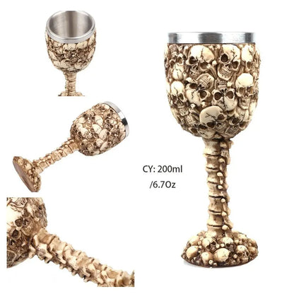 Coolest Gothic Resin Stainless Steel Dragon Goblet