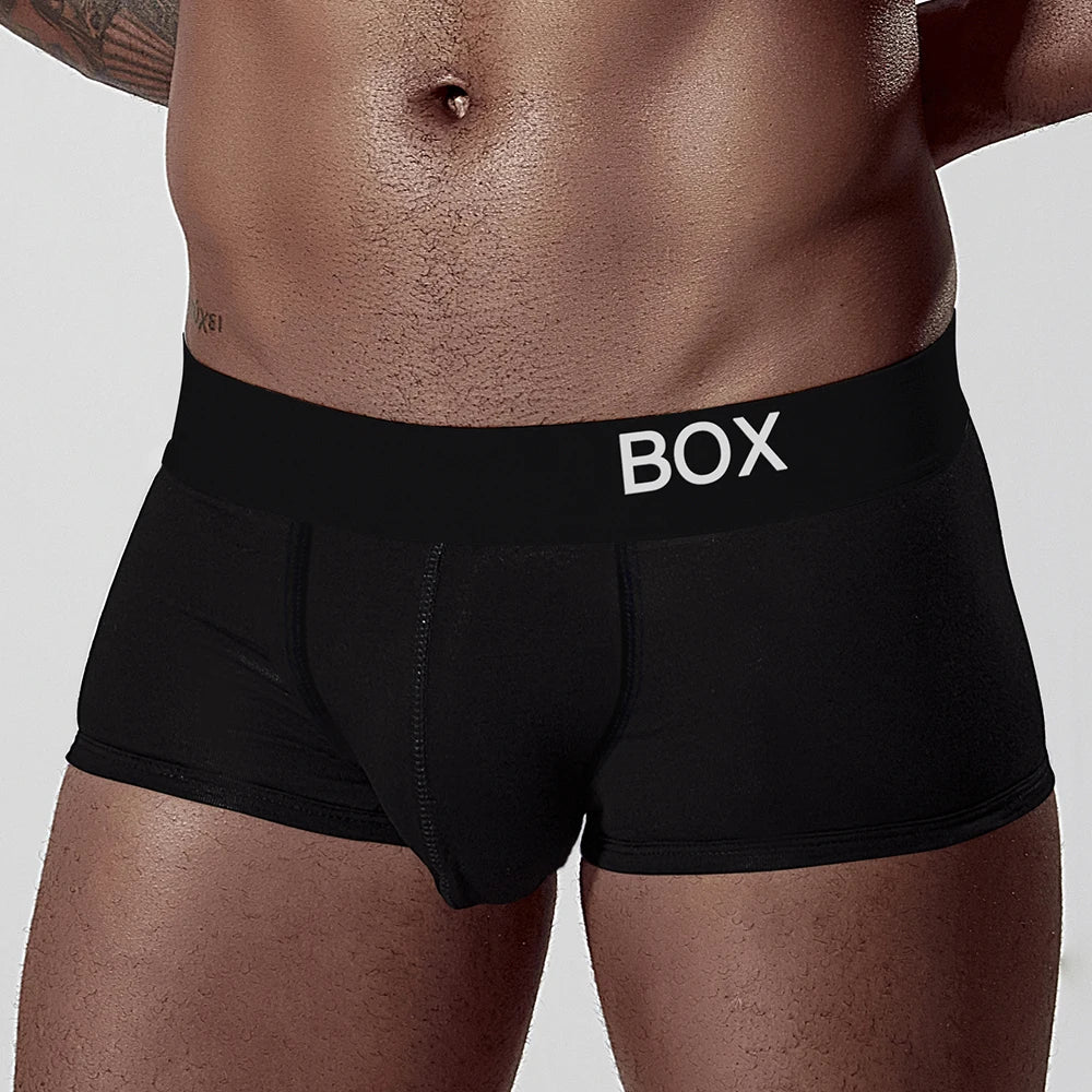 ORLVS Men's Panties Sexy Man Undewear Boxer Men Underpants Boxershort Underpant Male Panties 3D Pouch Shorts Under Wear Pants