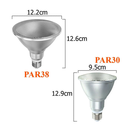 Dimmable RGB PAR30 PAR38 Par Light E27 15W 25W LED Spotlight Bulb Flood Lamp Remote Control Multicolor Home Decoration 110V 220V