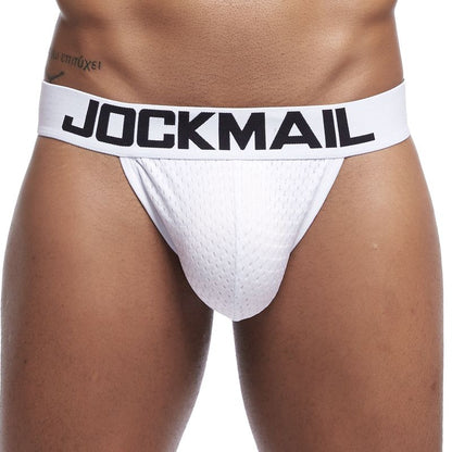 White Men's JOCKMAIL JM353 - Full Mesh Brief